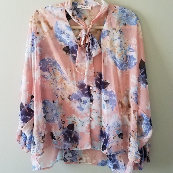Love In | Floral Sheer Blouse {Just In!} Boho Chic - Picture 2 of 8
